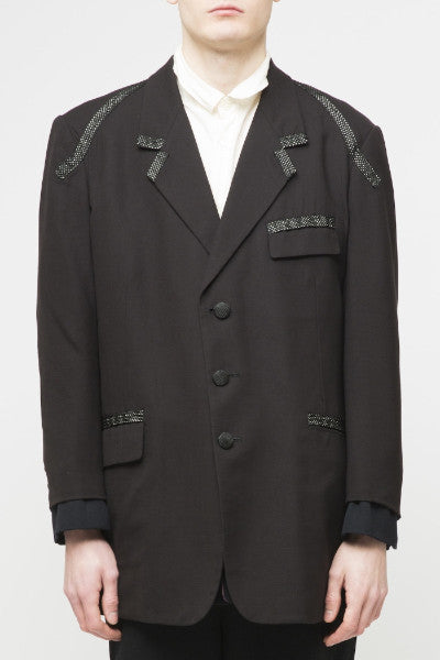 Yohji Yamamoto <br> Stitch Trim Blazer