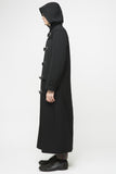 COMME des GARÇONS <br> Long Black Hooded Coat