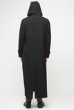 COMME des GARÇONS <br> Long Black Hooded Coat