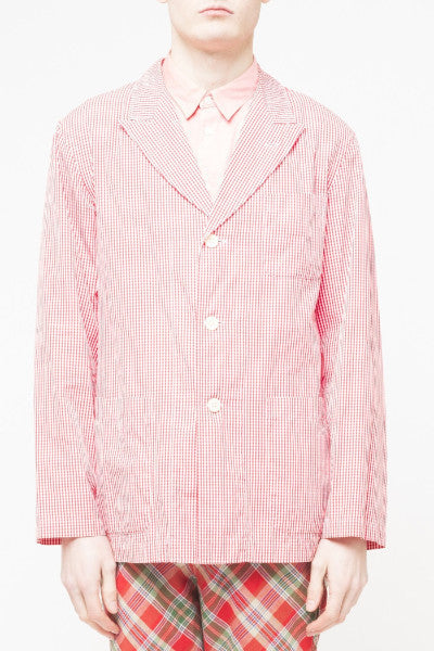 COMME des GARÇONS <br> Red Gingham Jacket