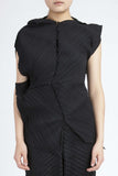 Issey Miyake <br> Zig Zag Pleated Top