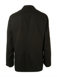 Yohji Yamamoto contrast stitch buttoned blazer