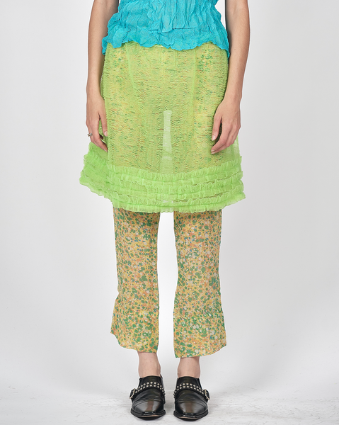 WALTER VAN BEIRENDONCK frill-trim mini skirt