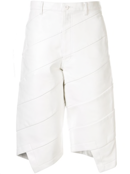 COMME DES GARÇONS faux leather shorts