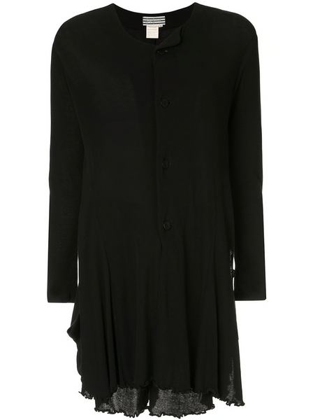 YOHJI YAMAMOTO ruffled longsleeved playsuit