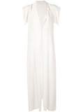 YOHJI YAMAMOTO shortsleeved sheer maxi jacket