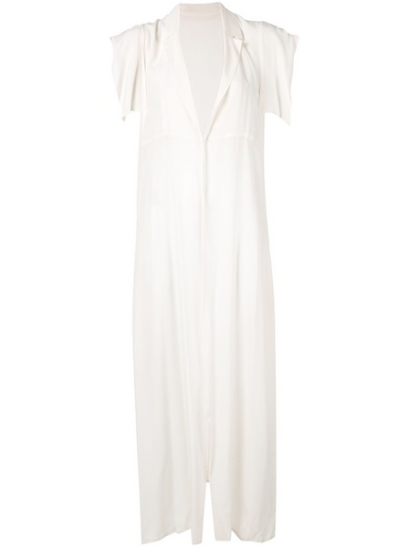 YOHJI YAMAMOTO shortsleeved sheer maxi jacket
