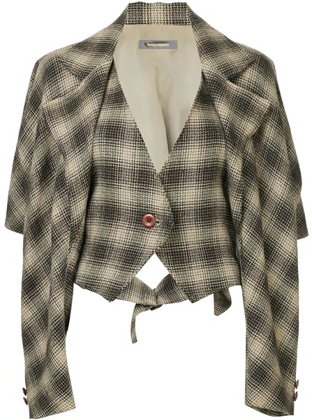 ISSEY MIYAKE houndstooth loose jacket