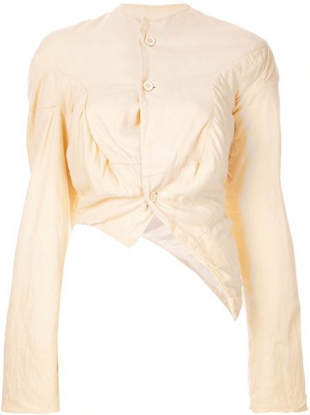 COMME DES GARÇONS asymmetric gathered jacket