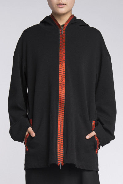 Issey Miyake <br> Thick Red Zip Jacket