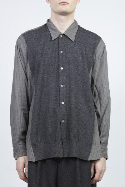 COMME des GARÇONS <br> Rayon Shirt With Knitted Vest