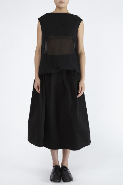 Yohji Yamamoto <br> Sheer Centre Dress