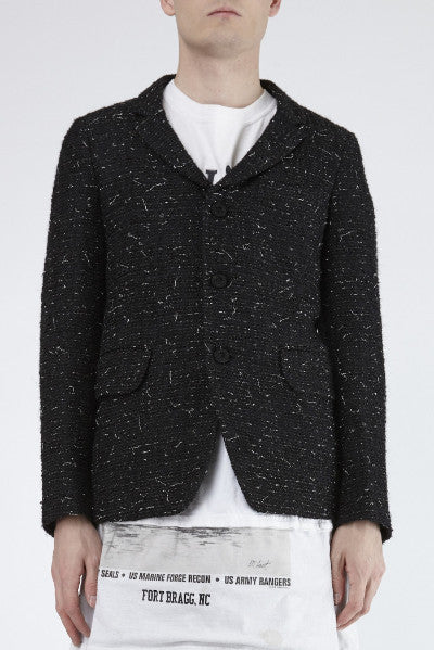 COMME des GARÇONS <br> Bouclé Blazer With Silver Thread