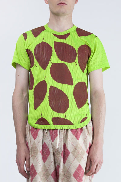 COMME des GARÇONS <br> Mesh Leaf Print T-Shirt