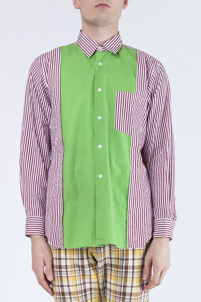 COMME des GARÇONS <br> Striped Shirt With Centre Panel