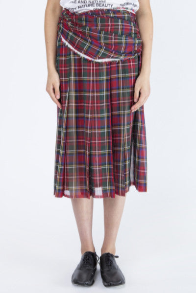 COMME des GARÇONS <br> Tartan Sash Skirt