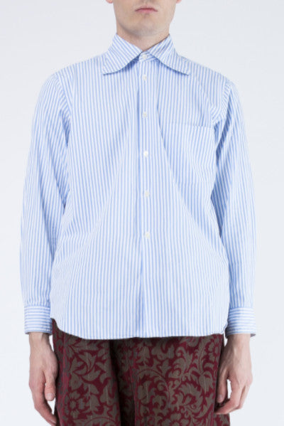 COMME des GARÇONS <br> Striped Shirt With Pointed Collar
