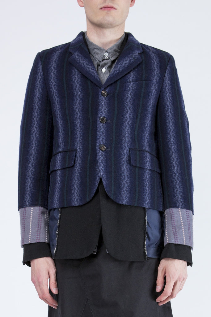 COMME des GARÇONS <br> Striped Wool Jacket
