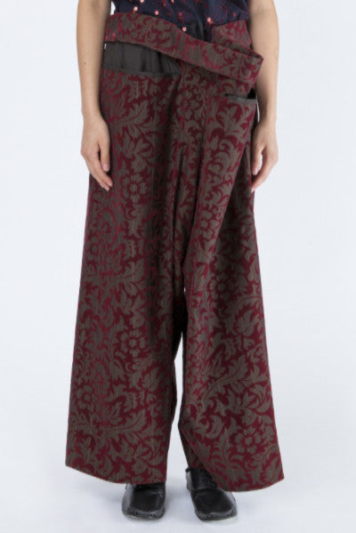 COMME des GARÇONS <br> Flocked Wide Leg Pants