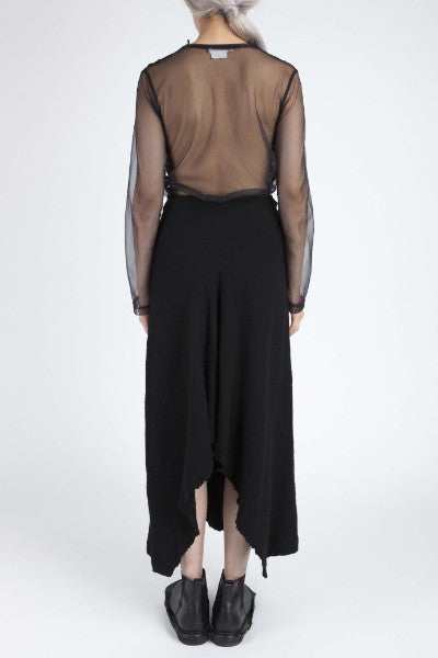 COMME des GARÇONS <br> Boiled Wool Skirt