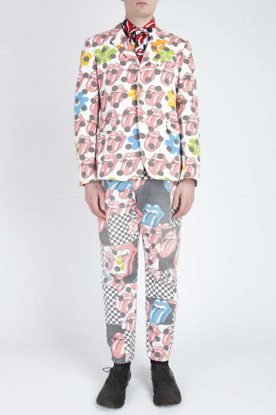 COMME des GARÇONS <br> Patchwork Lip And Tongue Suit