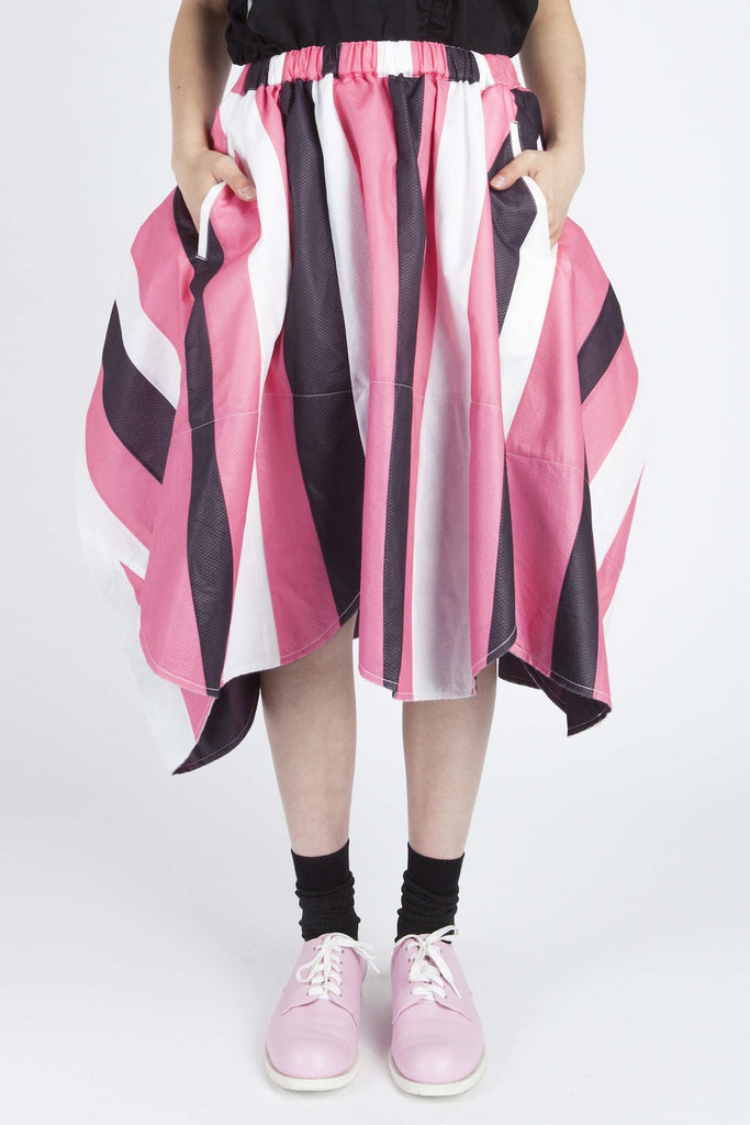 COMME des GARÇONS <br> Striped Scalloped Skirt