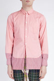 COMME des GARÇONS <br> Pink Shirt With Attached Fabric