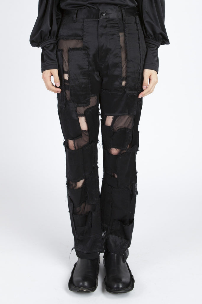 COMME des GARÇONS <br> Tattered Patchwork Pants