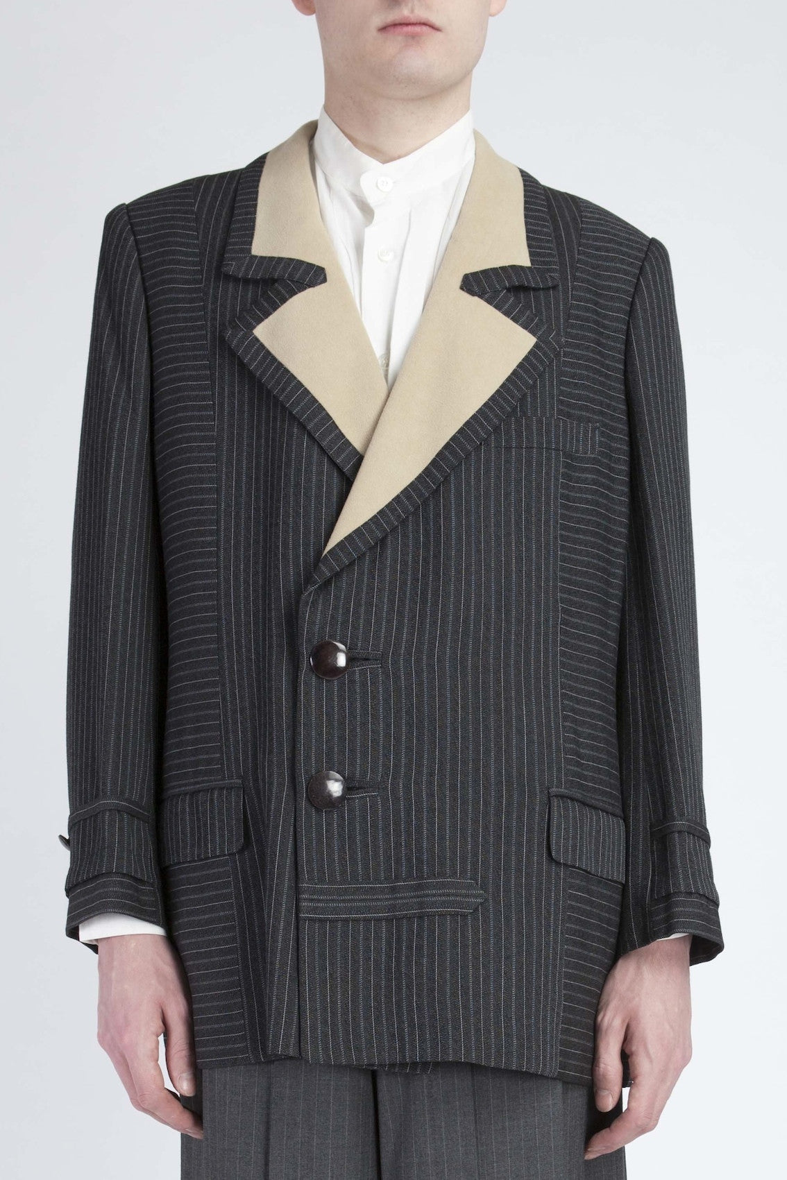 【日本入手困難】BNF BLAZER IN STRIPED WOOL ジャケット STRIPED WOOL SEPARATE JACKET(XS STRIPE): JOHN LAWRENCE