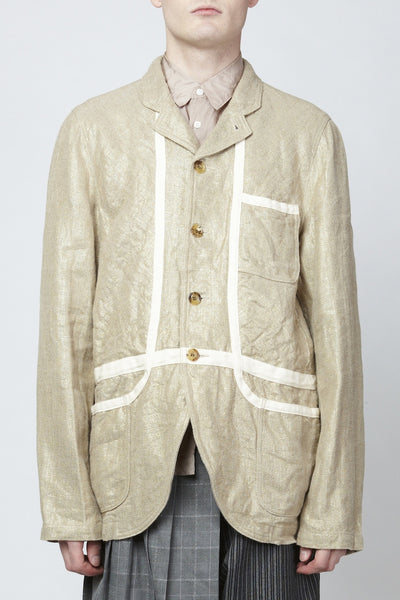 COMME des GARÇONS <br> Gold Linen Blazer