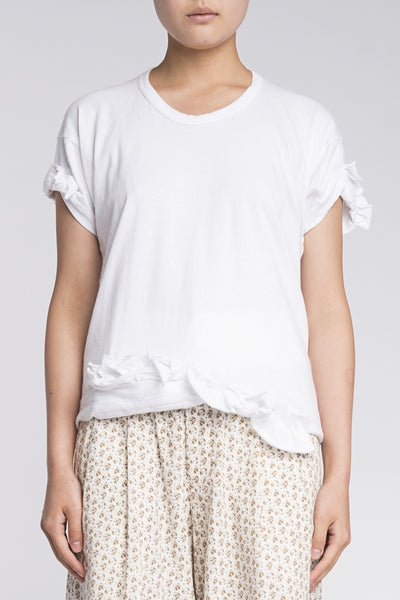 COMME des GARÇONS <br> Crushed Hem T-Shirt