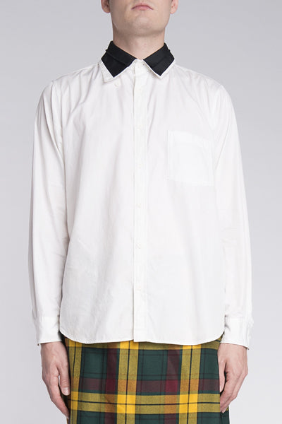 Yohji Yamamoto <br> Shirt With Black Collar