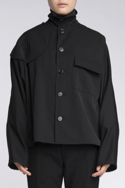 Yohji Yamamoto <br> Boxy Black Jacket