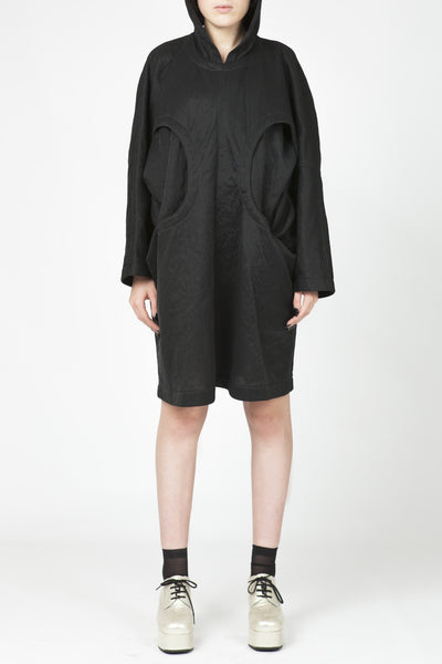 COMME des GARÇONS <br> Hooded cut-out Dress