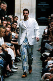 COMME DES GARÇONS Homme Plus Striped Patchwork Pants