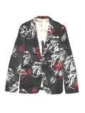 COMME DES GARÇONS Rolling Stones print suit