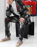 COMME DES GARÇONS Rolling Stones print suit