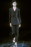 Yohji Yamamoto slim-fit silk trousers